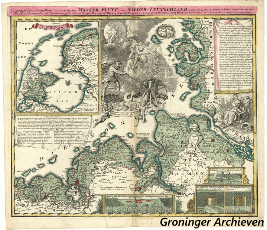 De Kerstvloed van 1717, een verwoestende natuurramp.