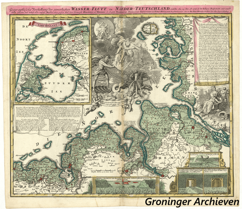 De Kerstvloed van 1717, een verwoestende natuurramp.